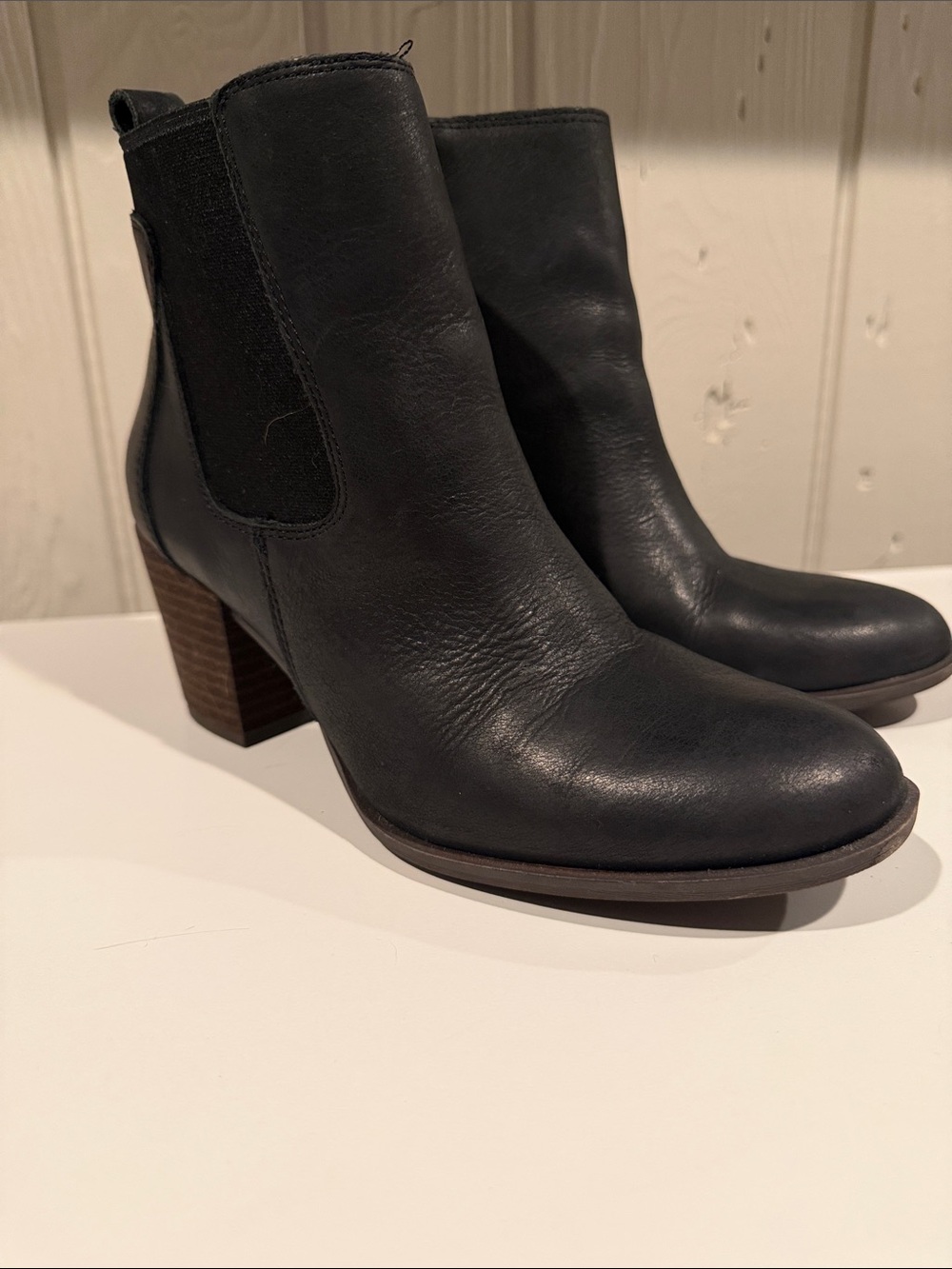 Lucky Brand Black Women's Leather Ankle Boot - NEW 6.5